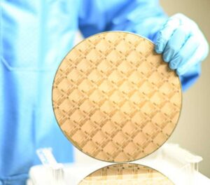 Shows GaN Wafer in Cleanroom